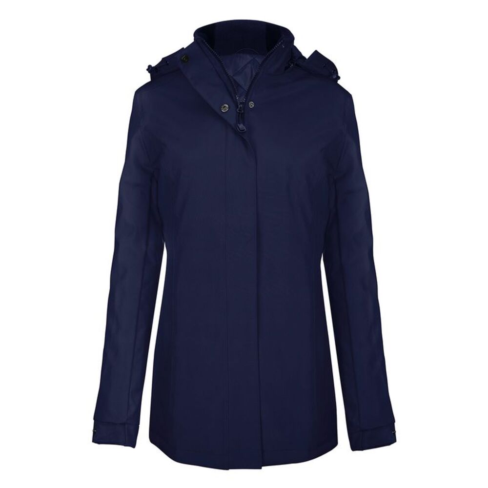 Kariban Womens/Ladies Parka Jacket / Navy